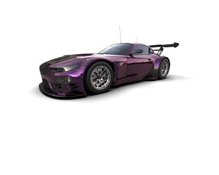 Realistic race car isolated on background. 3d rendering - illustration png