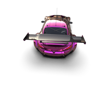 Realistic race car isolated on background. 3d rendering - illustration png