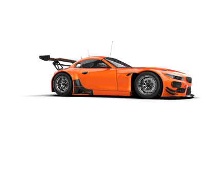 Realistic race car isolated on background. 3d rendering - illustration png