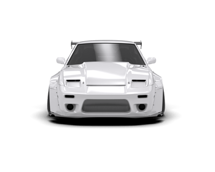 Realistic race car isolated on background. 3d rendering - illustration png