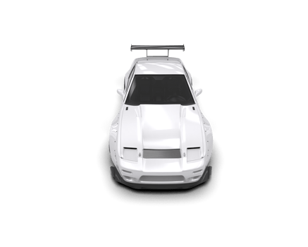 Realistic race car isolated on background. 3d rendering - illustration png