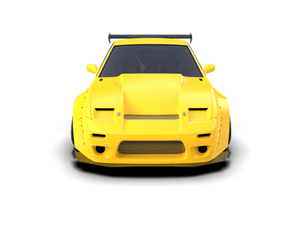 Realistic race car isolated on background. 3d rendering - illustration png