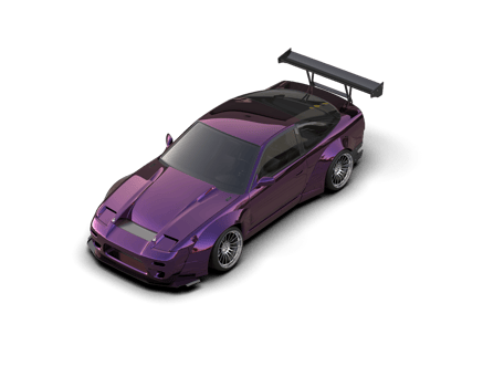 Realistic race car isolated on background. 3d rendering - illustration png