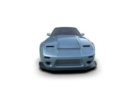 Realistic race car isolated on background. 3d rendering - illustration png