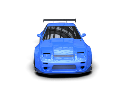 Realistic race car isolated on background. 3d rendering - illustration png