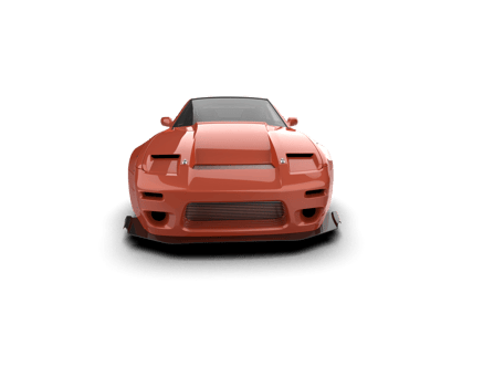 Realistic race car isolated on background. 3d rendering - illustration png