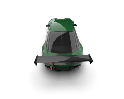 Realistic race car isolated on background. 3d rendering - illustration png