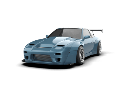 Realistic race car isolated on background. 3d rendering - illustration png