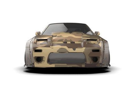 Realistic race car isolated on background. 3d rendering - illustration png