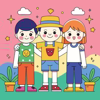 Friendship day T-shirt design vector