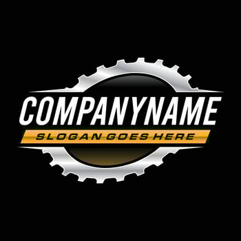 Modern Gear Logo Template vector