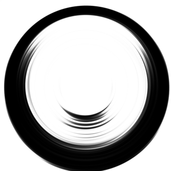 Black and white radial abstract background overlay. Circle effect. Graphic illustration with transparent background. png