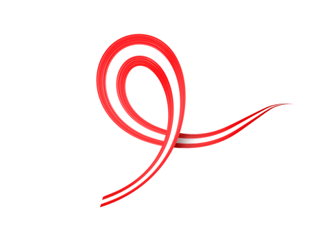 3d Flag Of Austria 3d Shiny Waving Austria Ribbon Flag 3d Illustration png