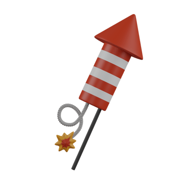 3d render Cracker illustration png