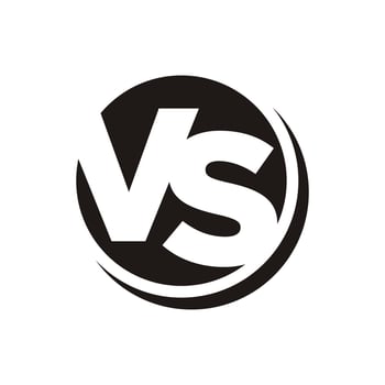 Versus Or VS Letters Logo Template vector