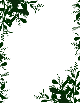plant flower frame clipart png