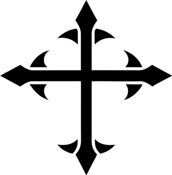 Ancient Anuradhapura Cross, Sri Lankan Heritage Clipart. AI-generated. png