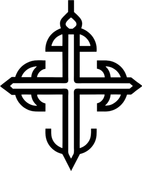 Ancient Anuradhapura Cross, Sri Lankan Heritage Clipart. AI-generated. png