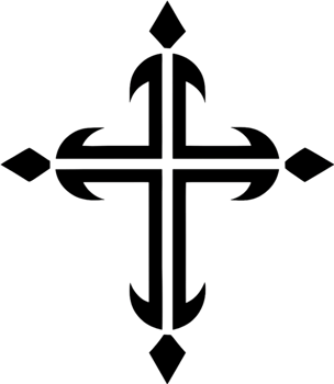 Ancient Anuradhapura Cross, Sri Lankan Heritage Clipart. AI-generated. png
