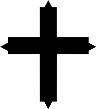 Ancient Anuradhapura Cross, Sri Lankan Heritage Clipart. AI-generated. png
