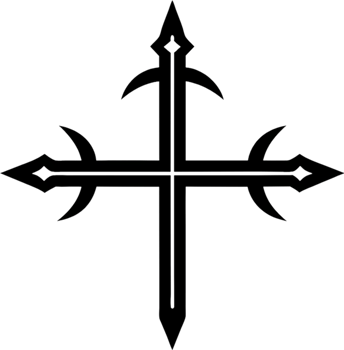 Ancient Anuradhapura Cross, Sri Lankan Heritage Clipart. AI-generated. png