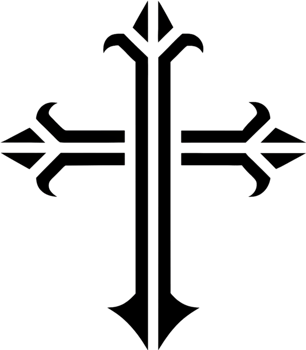 Cross of Saint James Clipart Symbol. AI-generated. png