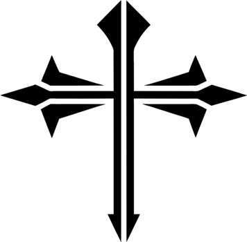 Cross of Saint James Clipart Symbol. AI-generated. png