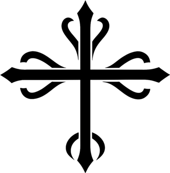 Cross of Saint James Clipart Symbol. AI-generated. png