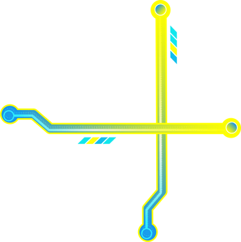HUD display futuristic line element png