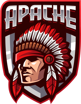 Apache head mascot png