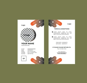 Multipurpose Business Id Card Template vector