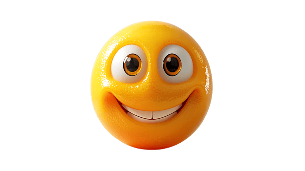 Smiling and content emoji faces, symbolize happiness and positive vibes in digital communication png