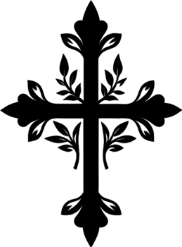 Elegant Macedonian Cross Clipart for Religious Design. AI-generated. png