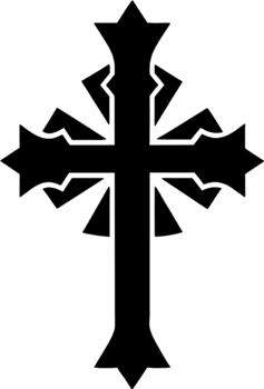 Elegant Macedonian Cross Clipart for Religious Design. AI-generated. png