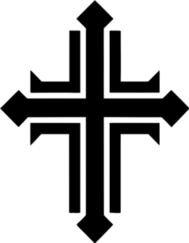 Elegant Macedonian Cross Clipart for Religious Design. AI-generated. png