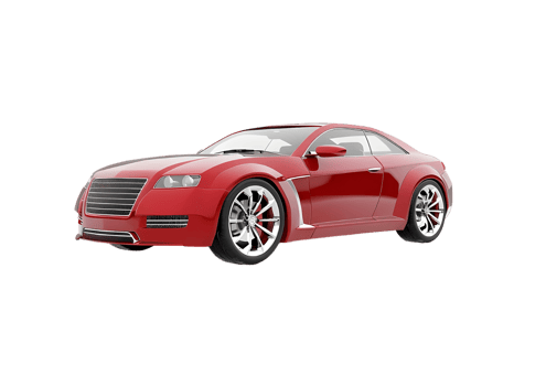Red Sports Car Isolated on a transparent background png