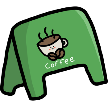 coffee cup on sign png