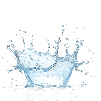Water splash on transparent background png