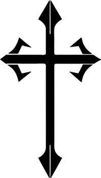 Mariner's Cross, Nautical Symbol of Faith Clipart. AI-generated. png