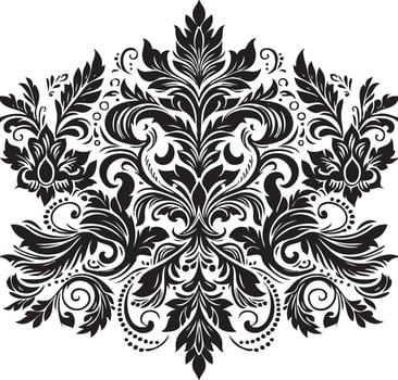 Ornament silhouette art illustration. floral vine, border, Black, Elements vector