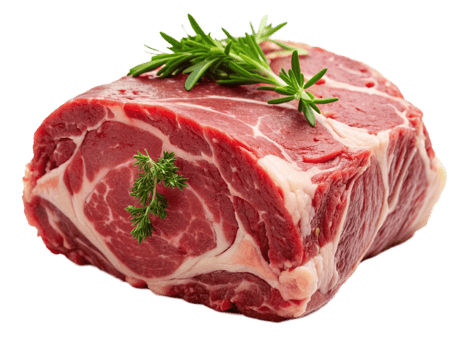 High Quality Realistic Fresh Raw Meat Isolated on Transparent Background png