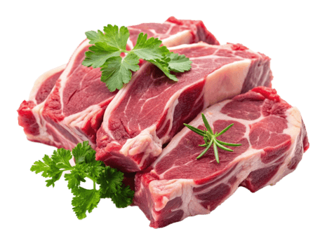 High Quality Realistic Fresh Raw Meat Isolated on Transparent Background png