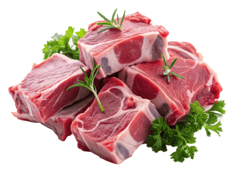High Quality Realistic Fresh Raw Meat Isolated on Transparent Background png