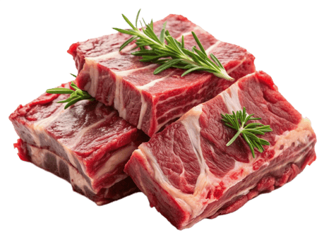 High Quality Realistic Fresh Raw Meat Isolated on Transparent Background png