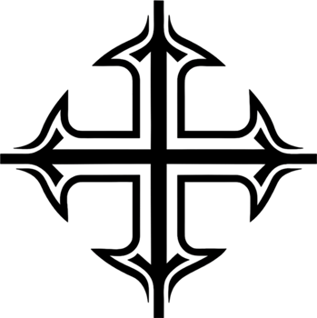 Occitan Cross, Symbol of Southern French Heritage. AI-generated. png