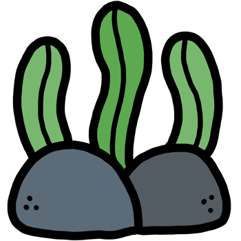 green seaweed cartoon png