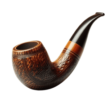 Tobacco pipe isolated on transparent background cigarette holder png