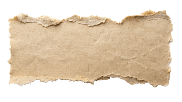 Torn ripper paper sheet Texture isolated on transparent background png