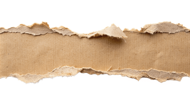 Torn ripper paper sheet Texture isolated on transparent background png