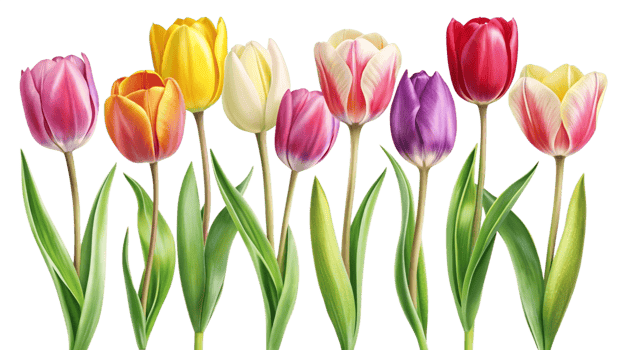 Beautiful bouquet of flowers isolated on transparent background png
